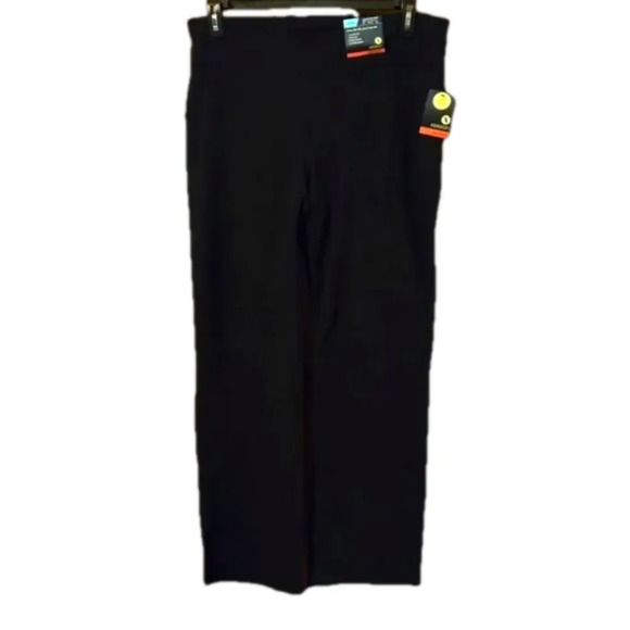 Xersion Black Low Compression Pants Slim Straight Legs Women Size XXL - Picture 1 of 9